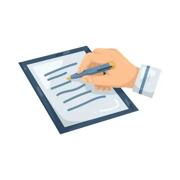 Illustration of Write Illustrazione stock