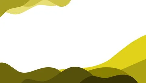Illustration of a yellow abstract background with waves layer pattern Illustrazione stock
