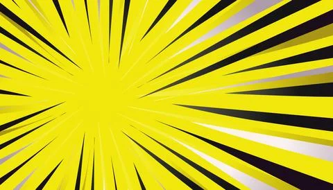 Illustration of a yellow background with a comic theme. Illustrazione stock