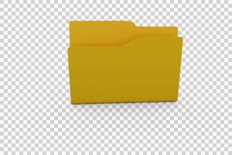 Illustration of yellow folder Stockillustratie
