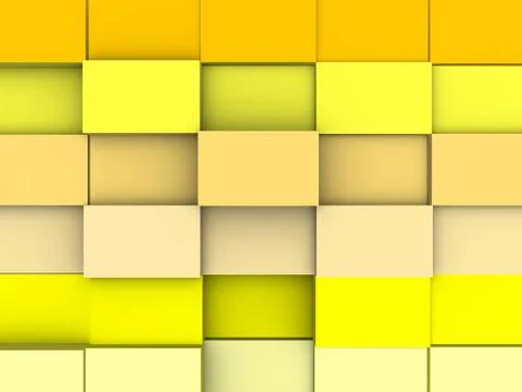 Illustration of a yellow square abstract background Stock Illustration