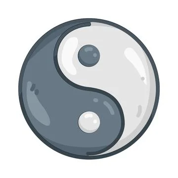 Illustration of Yin yang Stock Illustration