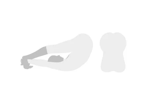 Illustration of Yoga Pose Stock Illustration