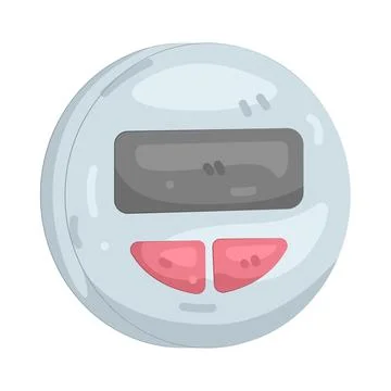 Illustration of Yoga timer Illustrazione stock