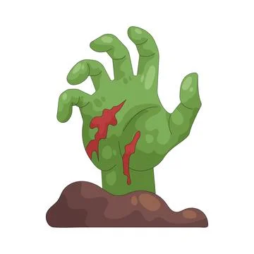 Illustration of zombie hand Stock Illustration