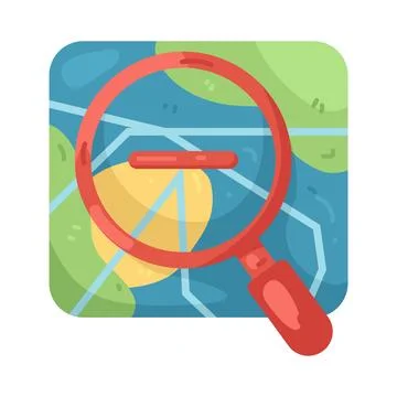 Illustration of Zoom out map Stock Illustration