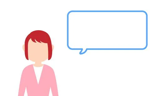 Illustrations commented by people without faces Stock Illustration