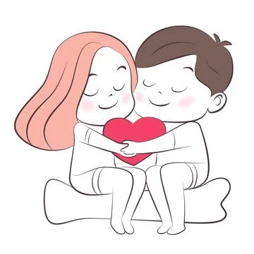 Illustrations of couples in various chapters. Stock Illustration