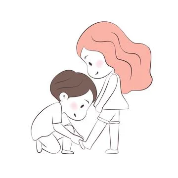 Illustrations of couples in various chapters. Stock Illustration