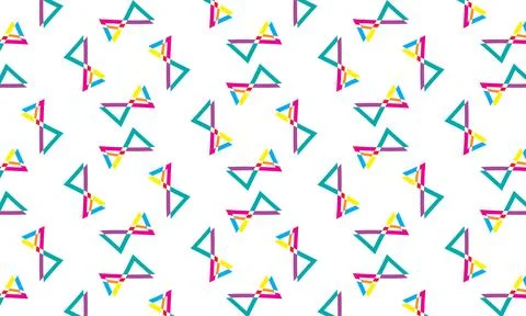 Illustrations of geometric patterns, triangles Stock Illustration