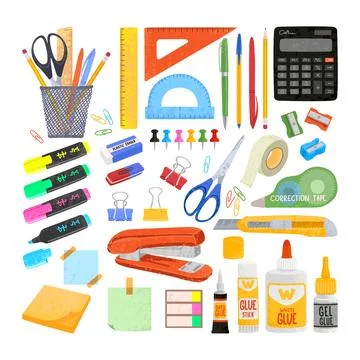 Illustrations of Office Supplies Stock Illustration