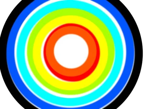 Illustrations of play of colors with frames, borders and sphere Illustration