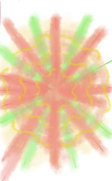 Illustrations of play of colors with frames, borders and sphere Illustration