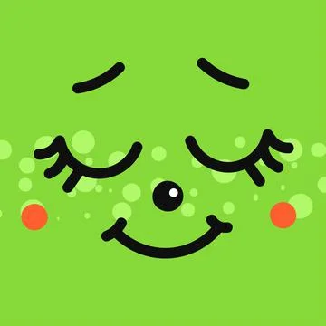 Illustrations of Smiled Emotion Face Illustrazione stock