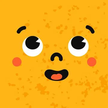 Illustrations of Smiled Emotion Face Illustrazione stock