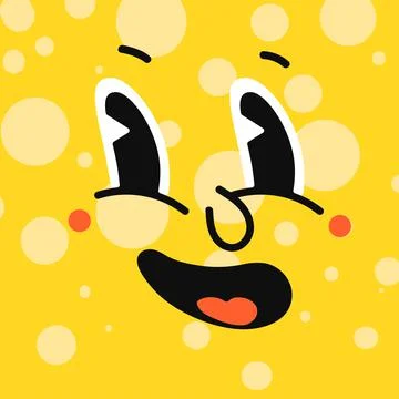 Illustrations of Smiled Emotion Face Illustrazione stock