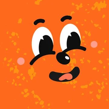 Illustrations of Smiled Emotion Face Stock Illustration