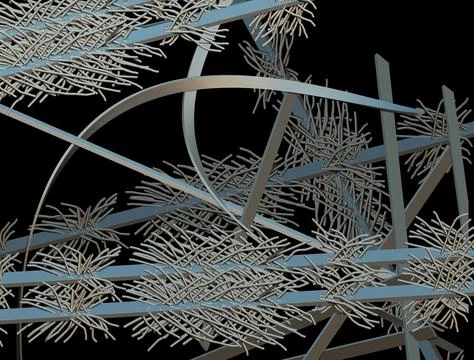 Illustrations, technology, nano, nanotechnology, progress, development, Illustrazione stock