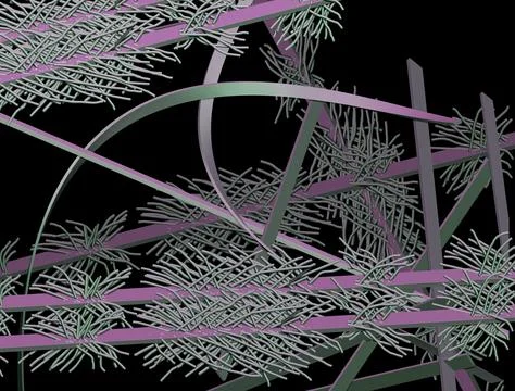 Illustrations, technology, nano, nanotechnology, progress, development, 库存插图
