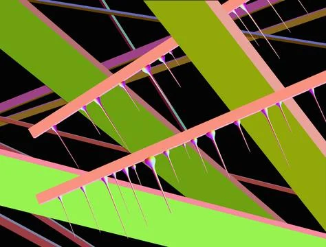 Illustrations, technology, nano, nanotechnology, progress, development,  Illustrazione stock