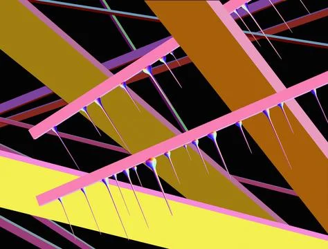 Illustrations, technology, nano, nanotechnology, progress, development,  Illustrazione stock