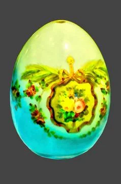 Illustrations, Vintage, Easter, eggs, Porcelain, Hand-painted, art, egg, Easter Stock Illustration