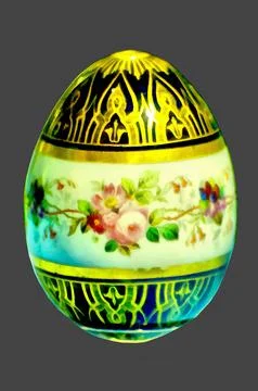 Illustrations, Vintage, Easter, eggs, Porcelain, Hand-painted, art, egg, Easter Stock Illustration