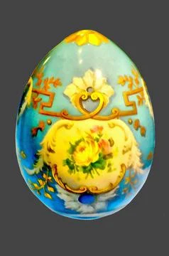 Illustrations, Vintage, Easter, eggs, Porcelain, Hand-painted, art, egg, Easter Stock Illustration