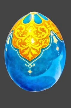 Illustrations, Vintage, Easter, eggs, Porcelain, Hand-painted, art, egg, Easter Stock Illustration