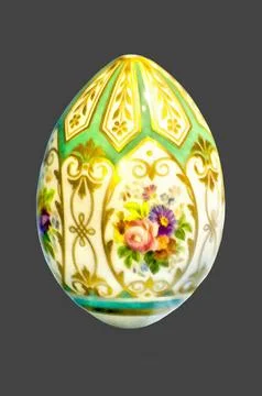 Illustrations, Vintage, Easter, eggs, Porcelain, Hand-painted, art, egg, Easter Stock Illustration