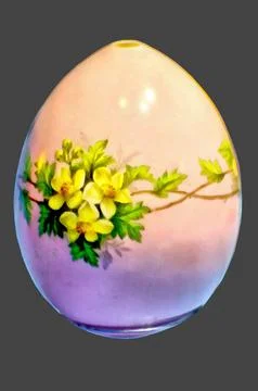 Illustrations, Vintage, Easter, eggs, Porcelain, Hand-painted, art, egg, Easter Stock Illustration