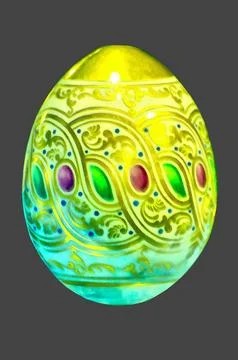 Illustrations, Vintage, Easter, eggs, Porcelain, Hand-painted, art, egg, Easter Stock Illustration