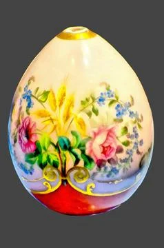 Illustrations, Vintage, Easter, eggs, Porcelain, Hand-painted, art, egg, Easter Stock Illustration