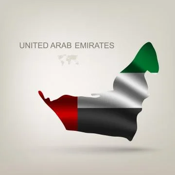 Illustrations of the world with flags and capitals Stock Illustration