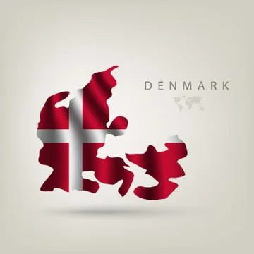 Illustrations of the world with flags and capitals Stock Illustration