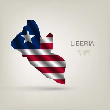 Illustrations of the world with flags and capitals Stock Illustration
