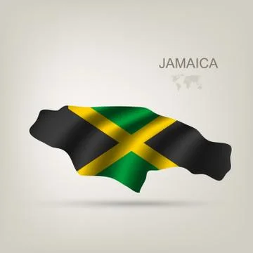Illustrations of the world with flags and capitals Stock Illustration