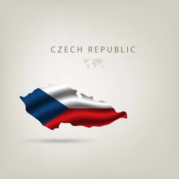 Illustrations of the world with flags and capitals Stock Illustration