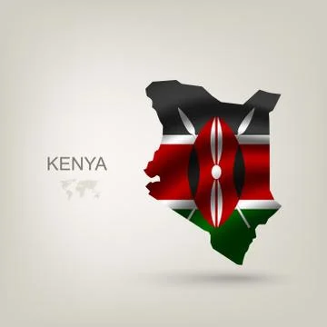 Illustrations of the world with flags and capitals Stock Illustration