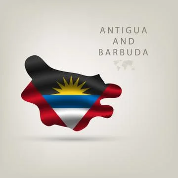 Illustrations of the world with flags and capitals Stock Illustration