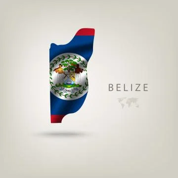 Illustrations of the world with flags and capitals Stock Illustration
