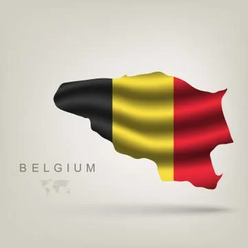 Illustrations of the world with flags and capitals Stock Illustration