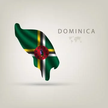 Illustrations of the world with flags and capitals Stock Illustration