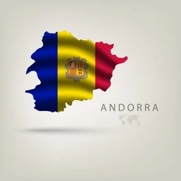 Illustrations of the world with flags and capitals Illustrazione stock