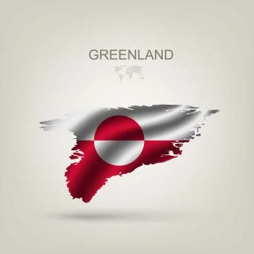 Illustrations of the world with flags and capitals Stock Illustration