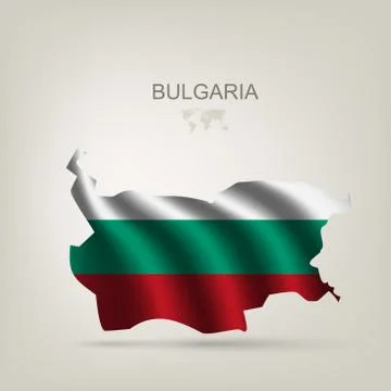 Illustrations of the world with flags and capitals Stock Illustration