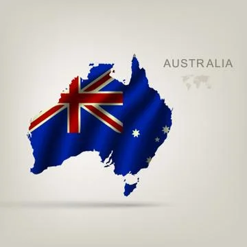 Illustrations of the world with flags and capitals Stock Illustration