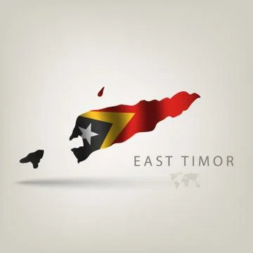 Illustrations of the world with flags and capitals Stock Illustration