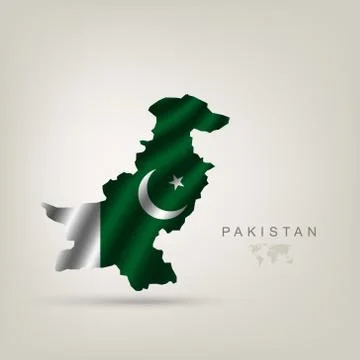 Illustrations of the world with flags and capitals Stock Illustration