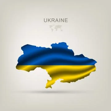 Illustrations of the world with flags and capitals Illustrazione stock